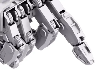 Robot hand Low-poly 3D model shop