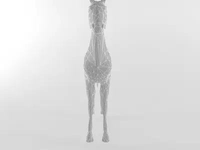 Horse Low Poly Mammal Stallion Animal Lowpoly Low-poly 3D model