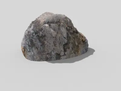 Detailed Rock Low-poly 3D model