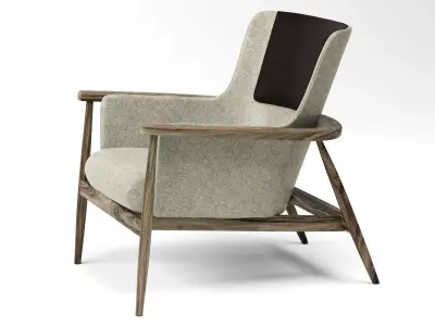 Hobsen Contrasting Upholstery Back Cushion FREE Free 3D model