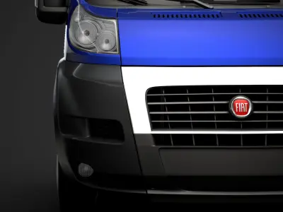 Fiat Ducato Chassis Truck Single Cab 4035WB 2014 3D model