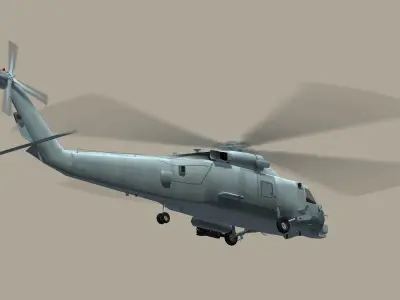 SH-60 Seahawk Low-poly 3D model