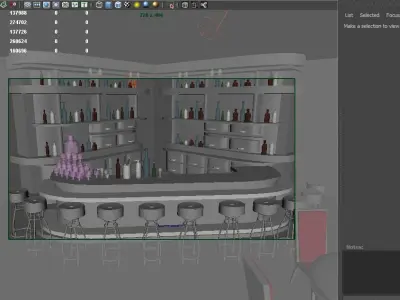 Restaurant AAA 3D model