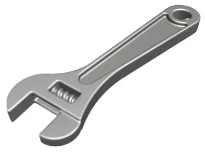 Fabulous Steel Wrench Low-poly 3D model
