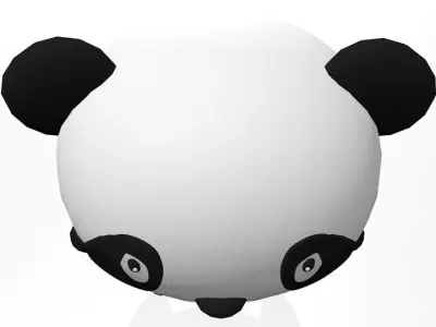 Cartoon Panda 3D model