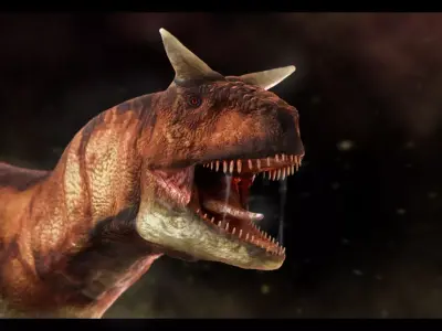 Carnotaurus dinosaur Low-poly 3D model