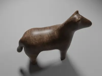 Wooden Horse - Toy Horse Model Low-poly 3D model