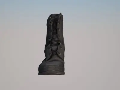 Ankle boot Low-poly 3D model