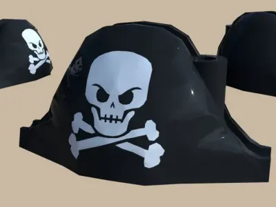 lego pirate hat Free 3D model