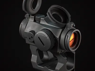 Scope MicroT2 Low-poly 3D model