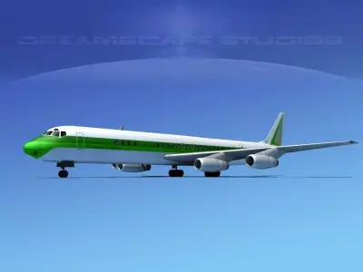 Douglas DC-8-63 Corporate 2 3D model