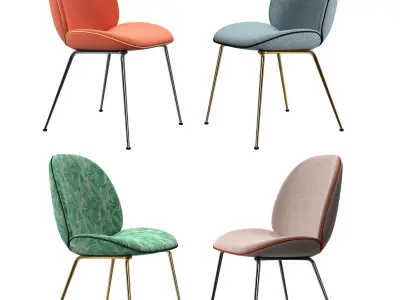 Gubi Chaise Beetle 3D model