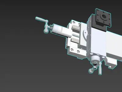 Xy fine tuning handle adjusts the module 3D model