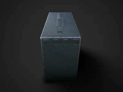 Small Ammobox Low-poly 3D model