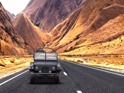 jeep 4x4 Free 3D model