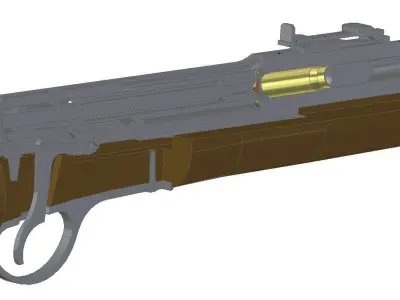 Dragoon Berdan 3D model