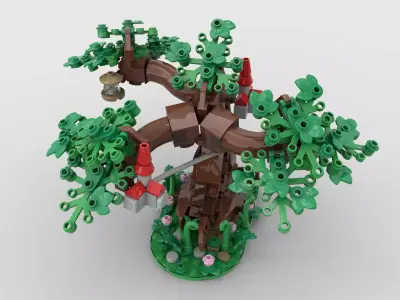 a super anying tree 3D model
