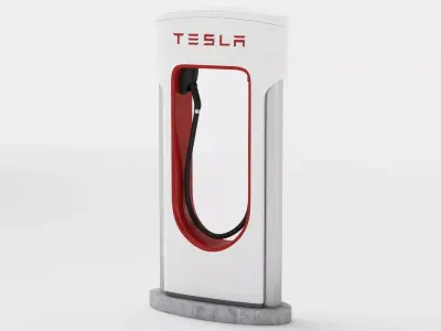 Tesla Supercharger 3D model