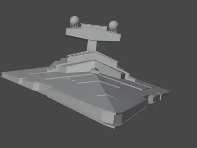 Star Wars victory class 2 star destroyer Free low-poly 3D model