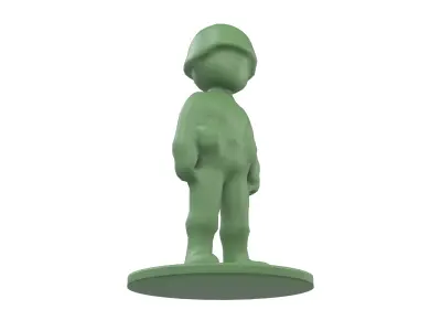 Plastic Soldier Toy v1 001 Low-poly 3D model