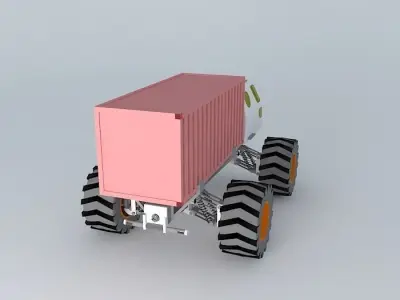 4x4 Tractor Free 3D model
