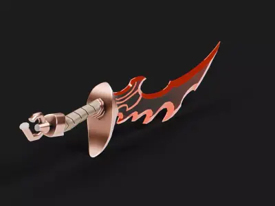 Magical Knight Killer Low-poly 3D model
