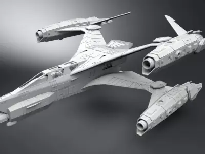 Babylon5 Thunderbolt scale model 3D print model