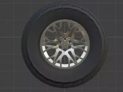 High-Poly Hyper-Realistic Sport Car Model 3D model