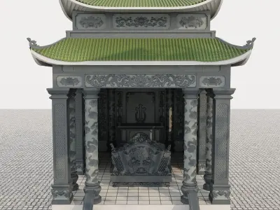 pagoda chinese temple 3D model