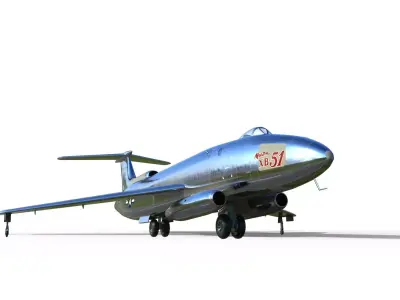Martin XB-51 bomber 3D model