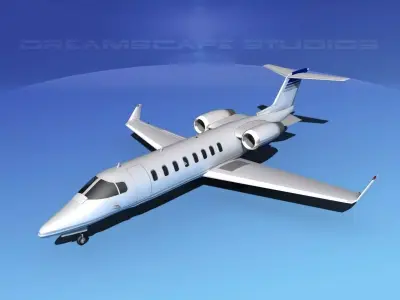 LearJet 45 V03 3D model