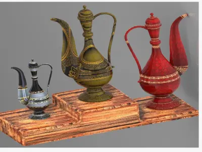 Art of mughal empire islamic mughal art Free 3D model