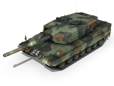 Leopard 2A4 MBT - Germany 3D model