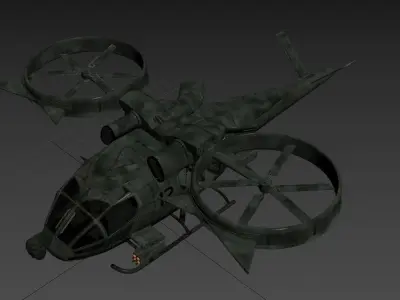 Helicopter military 3D model