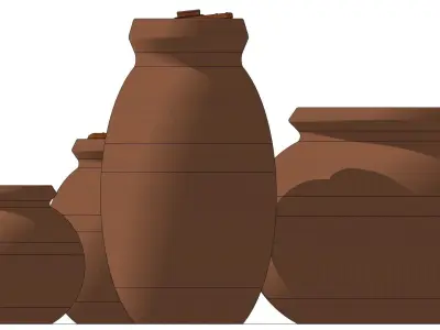 Earthenware Pot  Free 3D model