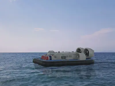 Hovercraft Griffon 12000TD 3D model