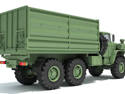 URAL Military Truck Off Road 6x6 3D model