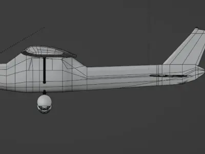 cessna 152 Free low-poly 3D model