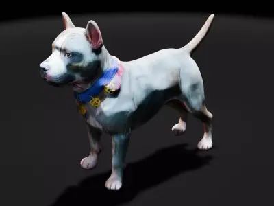 Pakistani Pitbull dog model free download Free low-poly 3D model