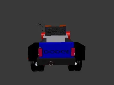 1993 Dodge Ram W350 Crew Cab Long Bed Free 3D model