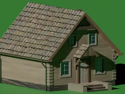 a house in the style of Provence Free 3D model