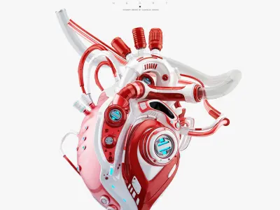 Robotic heart 3D 3D model