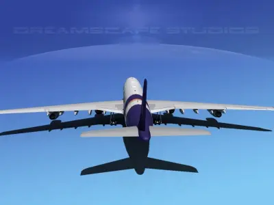 Airbus A340-600 Thai 3D model