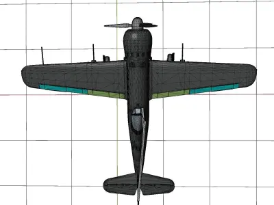 IAR-80 WW2 Romanian Aircraft - Western Front colors 3D model