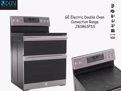 GE Electric Double Oven Convection Range JBS86SPSS 3D model