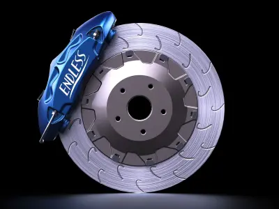 Endless Mono 4R Brake Kit Low-poly 3D model