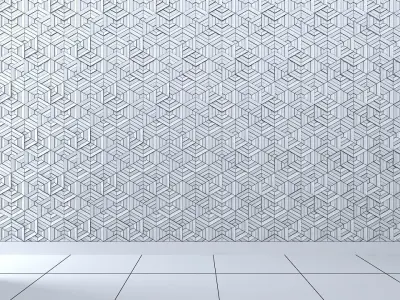 3d wall panel Free low-poly 3D model