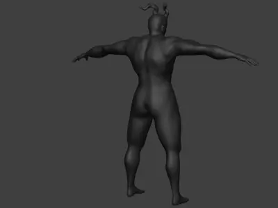 monster demon Low-poly 3D model