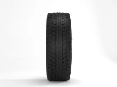 Detailed car tire model 3D model