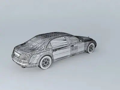 Maybach 62S 2007 Free 3D model